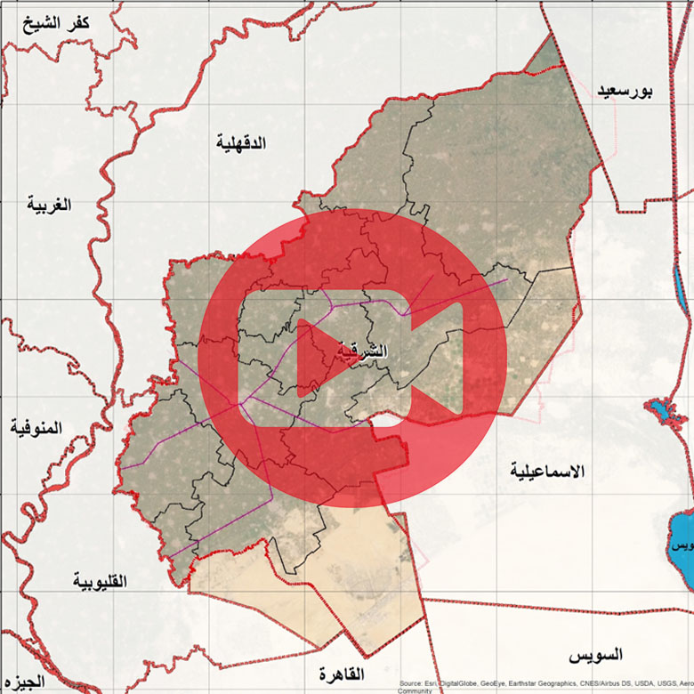 الخريطة العمرانية لمحافظة الشرقية