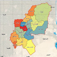 الخريطة العمرانية لمحافظة الشرقية