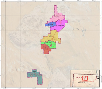 الخريطة العمرانية لمركز الفرافرة – محافظة الوادي الجديد
